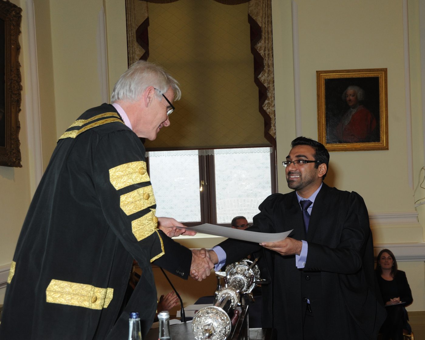 Dr Azhar Abdullah receiving FRCP fellowship, Royal College of Physicians Edinburgh