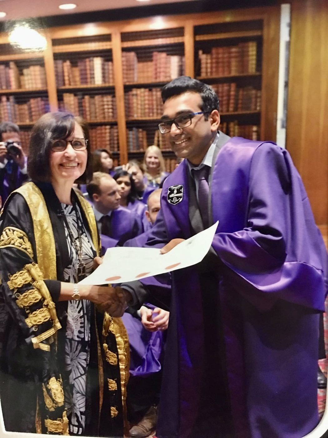 Dr Azhar Abdullah at MRCP UK admission ceremony