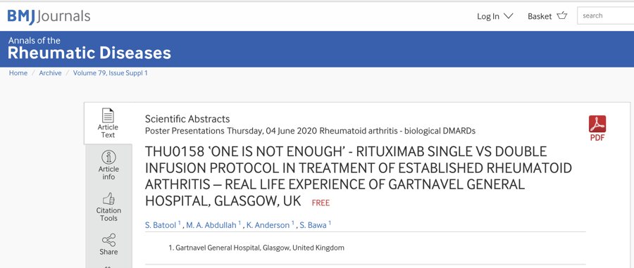 Annals of the Rheumatic Diseases — EULAR