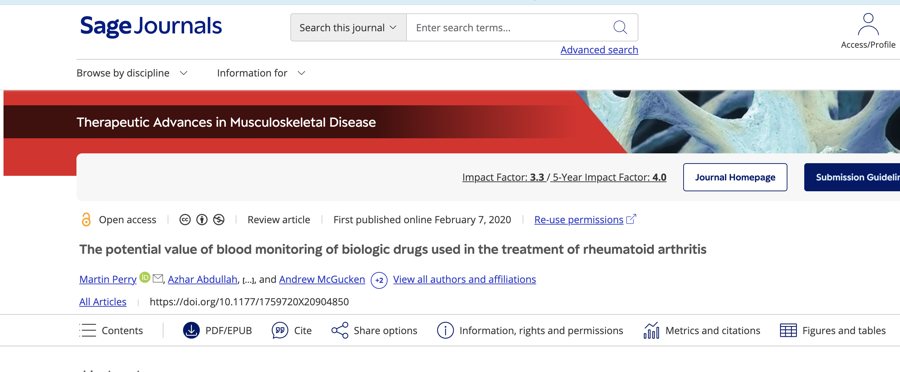 SAGE Journals — Therapeutic Advances in Musculoskeletal Disease